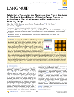 Fabrication of Nanometer- and Micrometer-Scale