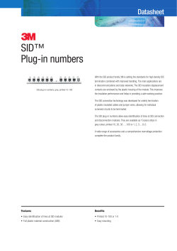 SID&trade; Plug-in numbers