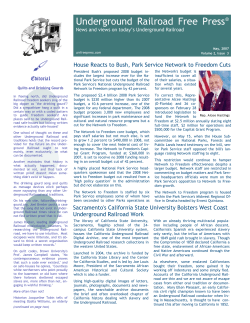 May - Underground Railroad Free Press