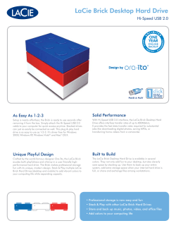 LaCie Brick Desktop Hard Drive