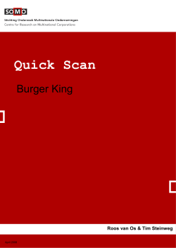 Burger King Quick Scan