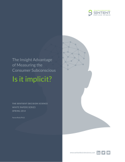 Is it implicit? - Sentient Decision Science