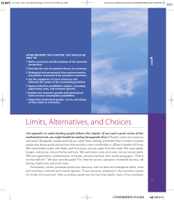 Limits, Alternatives, and Choices