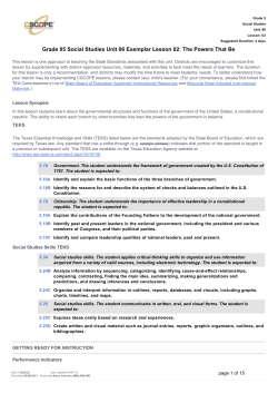 Grade 05 Social Studies Unit 06 Exemplar Lesson 02