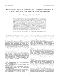The Acceptance Model of Intuitive Eating