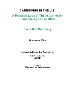 Caregiving in the US - National Alliance for Caregiving