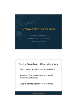 Oceanvolt Electric Propulsion