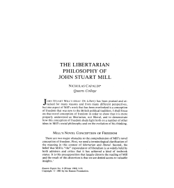the libertarian philosophy of john stuart mill