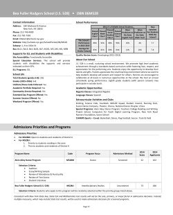 Bea Fuller Rodgers School (IS 528) &bull; DBN 06M528