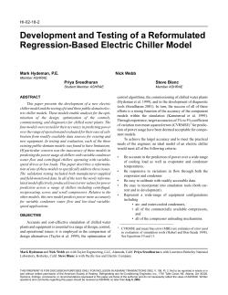 Development and Testing of a Reformulated Regression