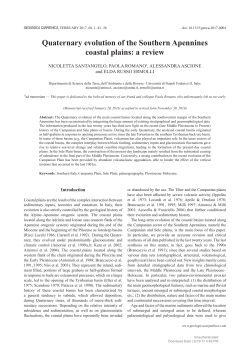Quaternary evolution of the Southern Apennines coastal plains: a
