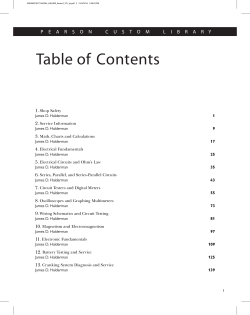Table of Contents - Smog Tech Institute