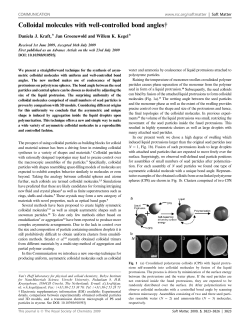 Colloidal molecules with well