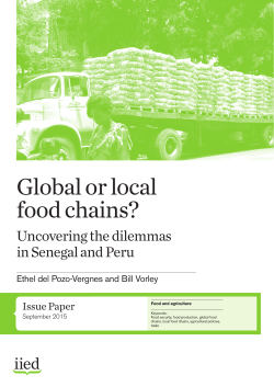 Global or local food chains?