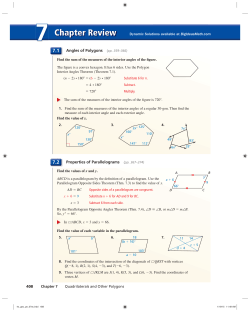 Chapter Review - Peoria Public Schools