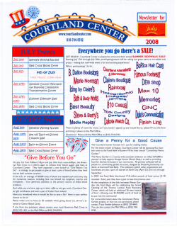 July 08 Newsletter - Courtland Center Mall