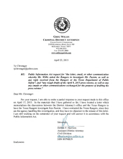 letter was dated April 14, 2015