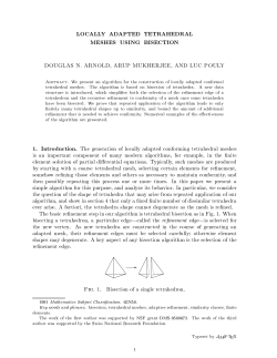 locally adapted tetrahedral meshes using - ETH E