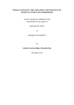 FEMALE CHANGES: THE VIOLATION AND
