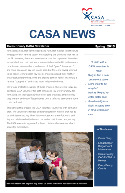 Coles County CASA Newsletter Spring 2015