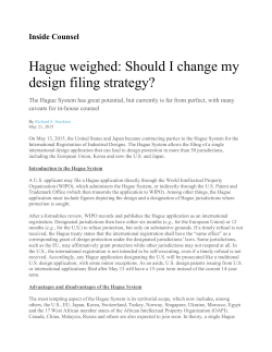 Hague weighed: Should I change my design filing