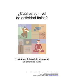 ¿Cuál es su nivel de actividad física?