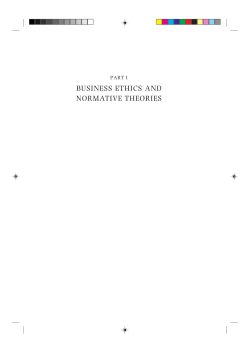 business ethics and normative theories