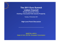 Martin Larch`s Presentation