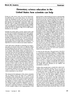 Elementary science education in the United States