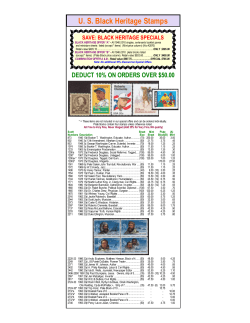 US Black Heritage Stamps