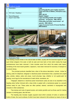 Product Guide 5. Description Logs (Including Baulks and roughly
