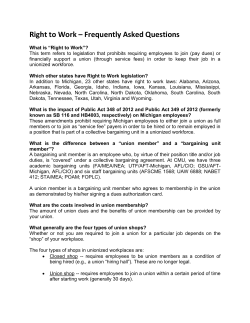 Right to Work &ndash; Frequently Asked Questions