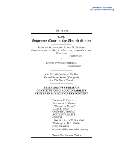 Brief of the Constitutional Accountability Center supporting respondent
