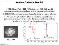Active Galactic Nuclei OIII