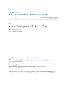 Identity Development of Latino Gay Men - AURA