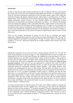 Nu 1700 Fe data sheet