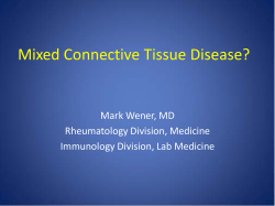 Mixed Connective Tissue Disease?