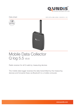 Data sheet mobile data logger Q log 5.5