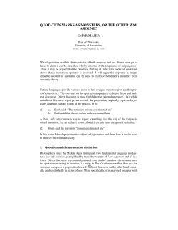 quotation marks as monsters, or the other way around