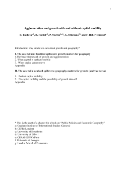 Agglomeration and growth with and without capital mobility
