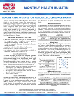 donate and save lives for national blood donor month