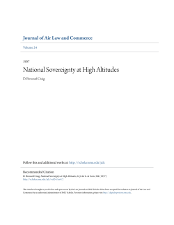 National Sovereignty at High Altitudes