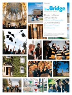 Maynooth Alumni Advisory Board 40 Years of Geography Alumni in