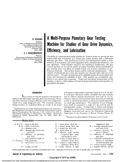 A Multi-Purpose Planetary Gear Testing Machine for