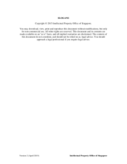 Slogans - Intellectual Property Office of Singapore