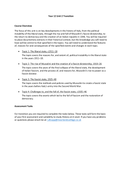 History Transition work