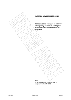 IAN 68 - Standards for Highways