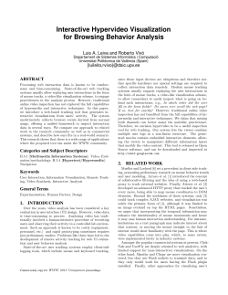 Interactive Hypervideo Visualization for Browsing Behavior Analysis