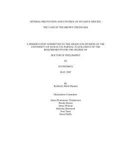 optimal prevention and control of invasive species