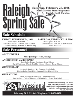 To be sold at the beginning of the Sale &bull; Two Breedings